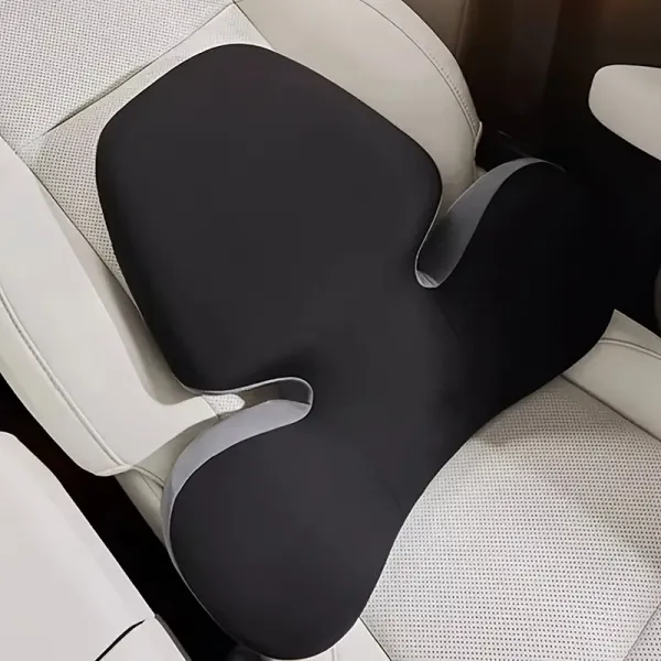 Ergonomic Memory Foam Lumbar Support Cushion for Car and Office Chair 